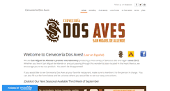 Desktop Screenshot of cerveceriadosaves.com