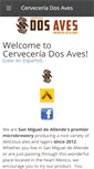 Mobile Screenshot of cerveceriadosaves.com