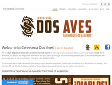 Tablet Screenshot of cerveceriadosaves.com